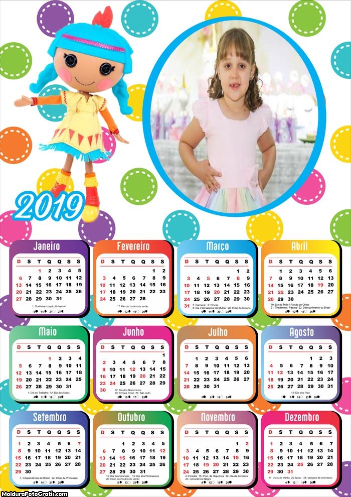 Calendário Lalaloopsy 2019