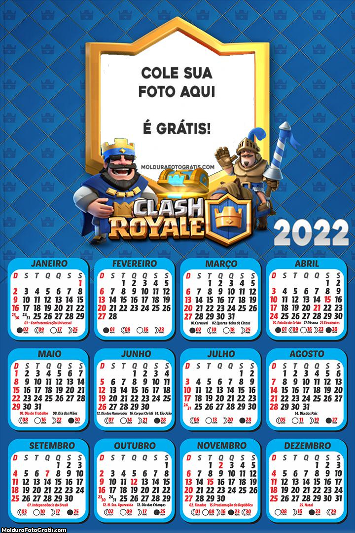 Calendário Clash Royale 2022