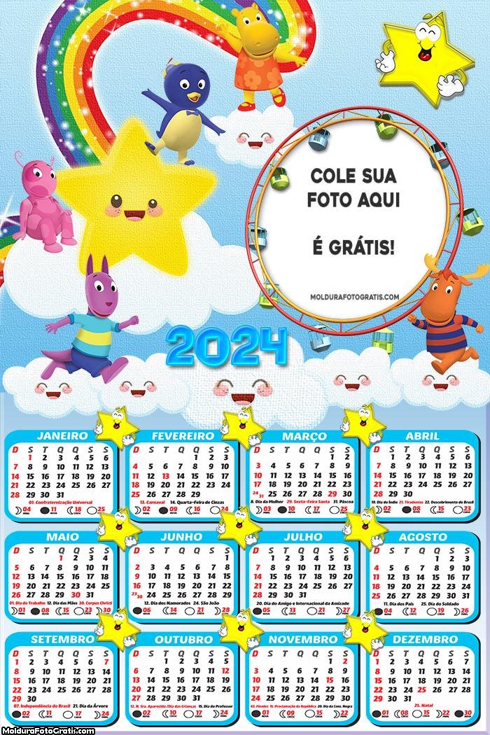 Calendário Os Backyadigans Desenho 2024