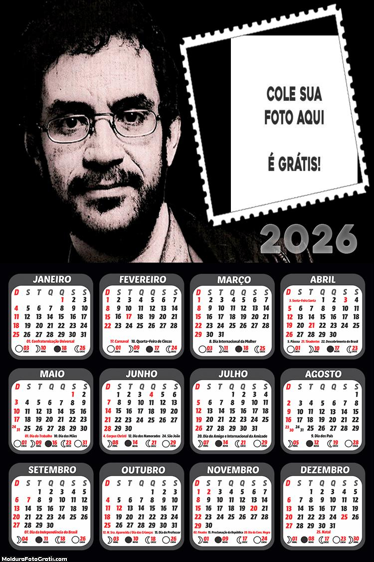 Calendário Renato Russo 2026