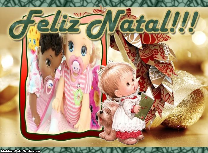 Anjinhos de Natal FotoMoldura