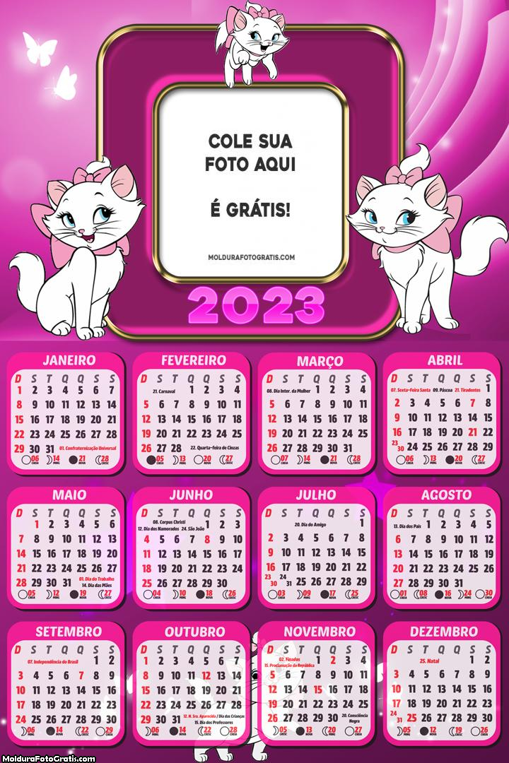 Calendário Gatinha Marie 2023