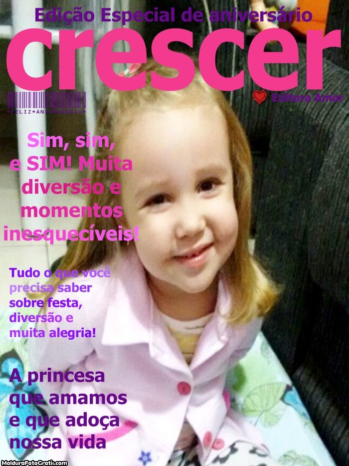 Capa de Revista Crescer FotoMoldura