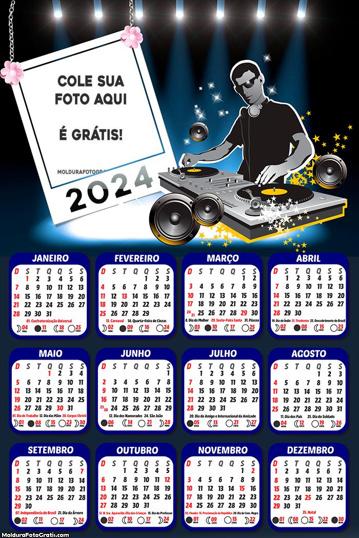 Calendário DJ 2024