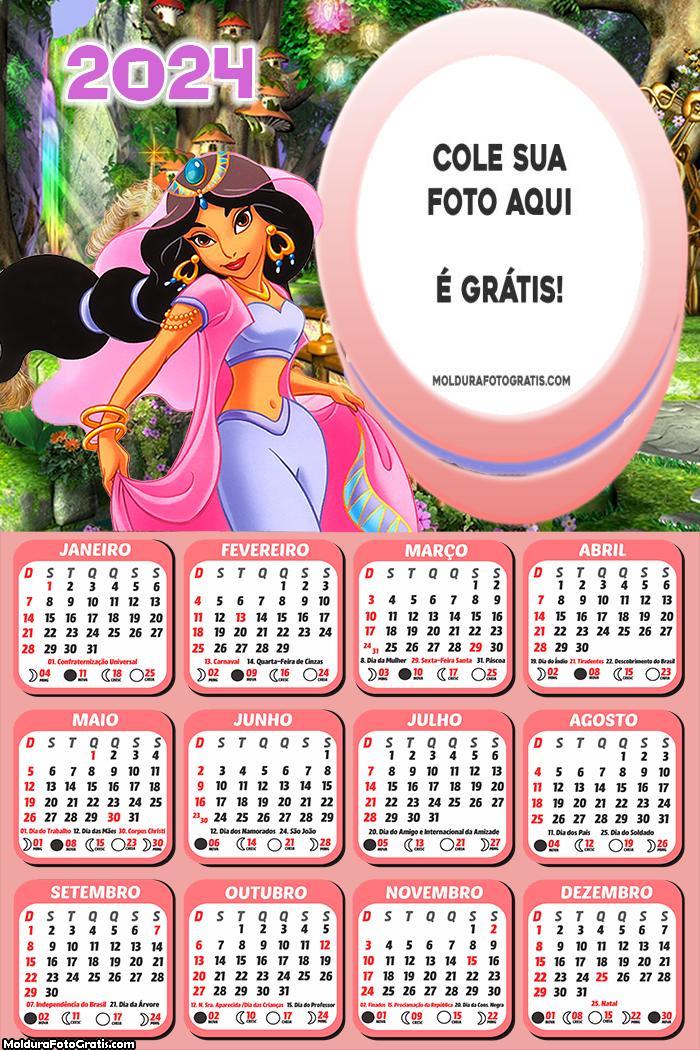 Calendário Jasmine 2024