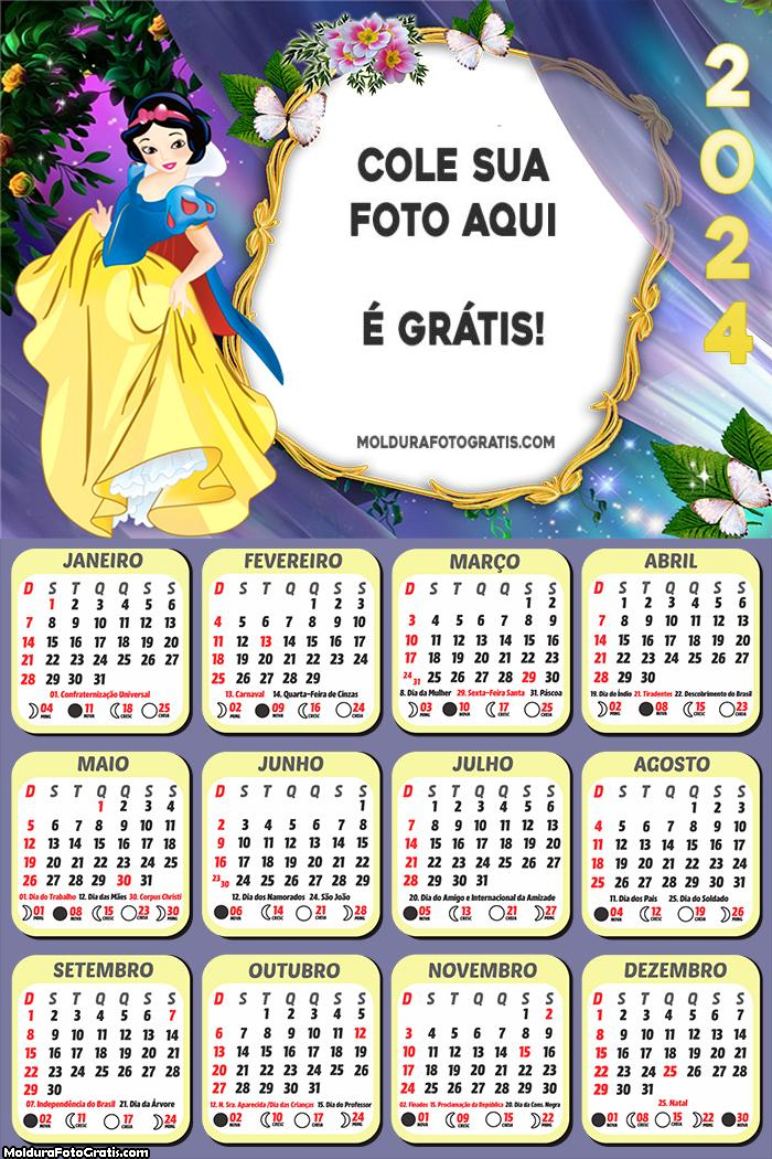 Calendário Branca de Neve 2024