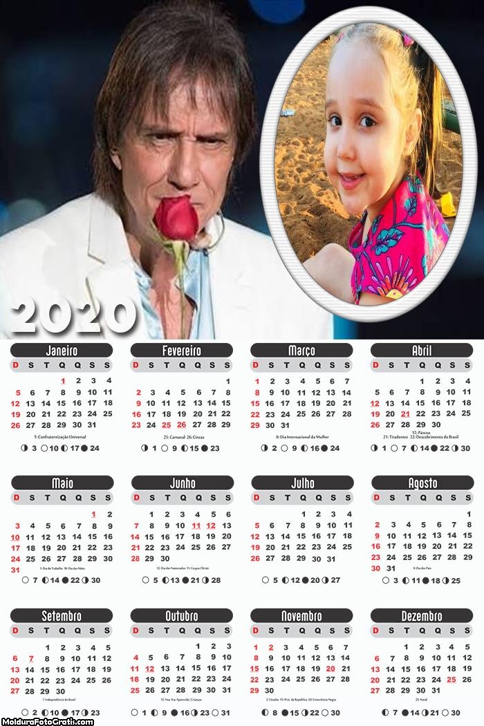 Calendário Roberto Carlos 2020