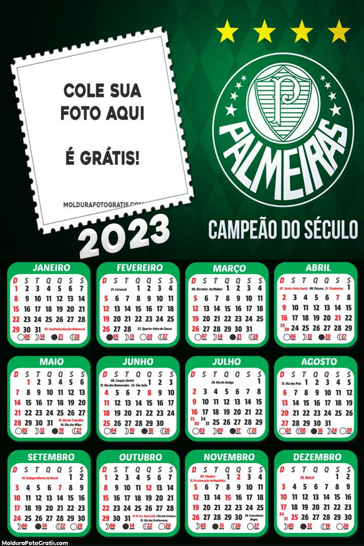 Calendário Palmeiras Campeão 2023