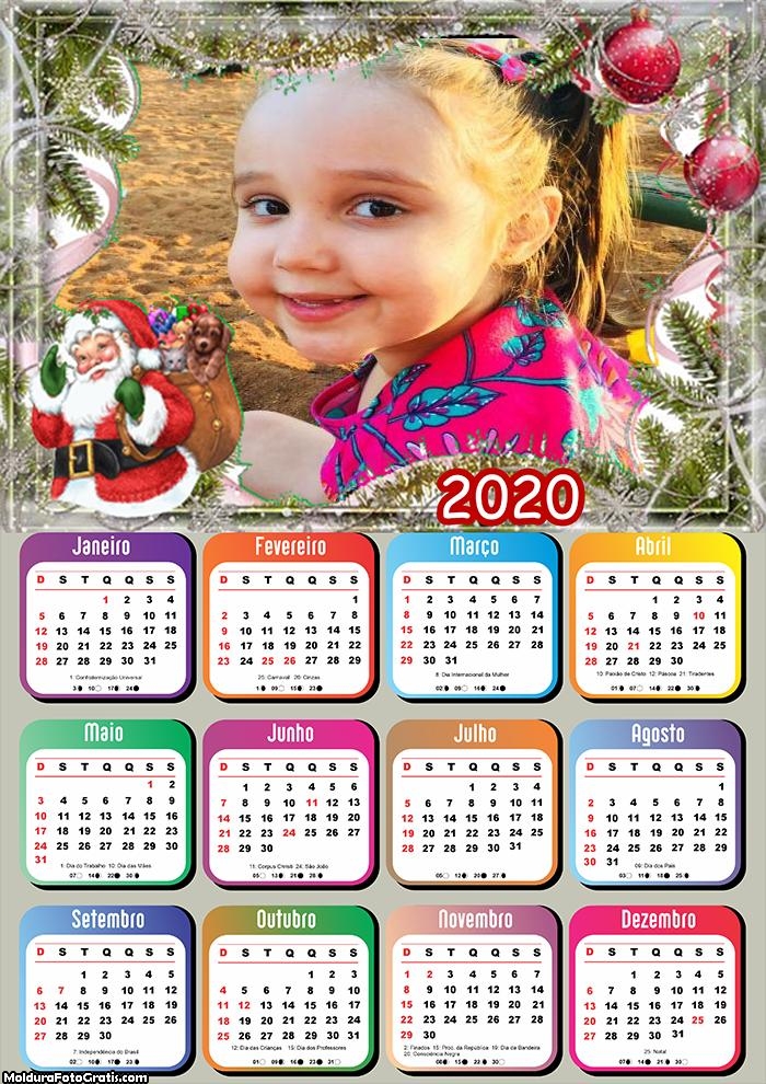 Calendário Papai Noel Saco de Brinquedos 2020