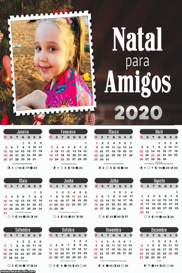 Calendário Natal para Amigos 2020