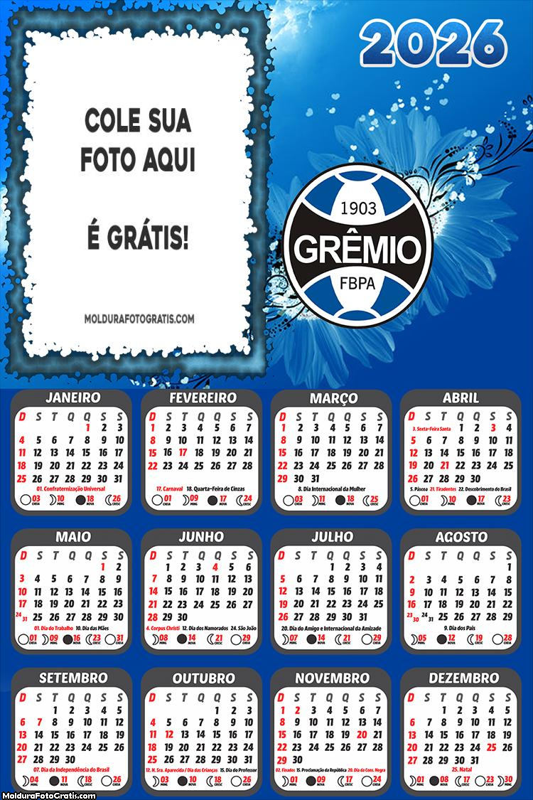 Calendário Grêmio 2026