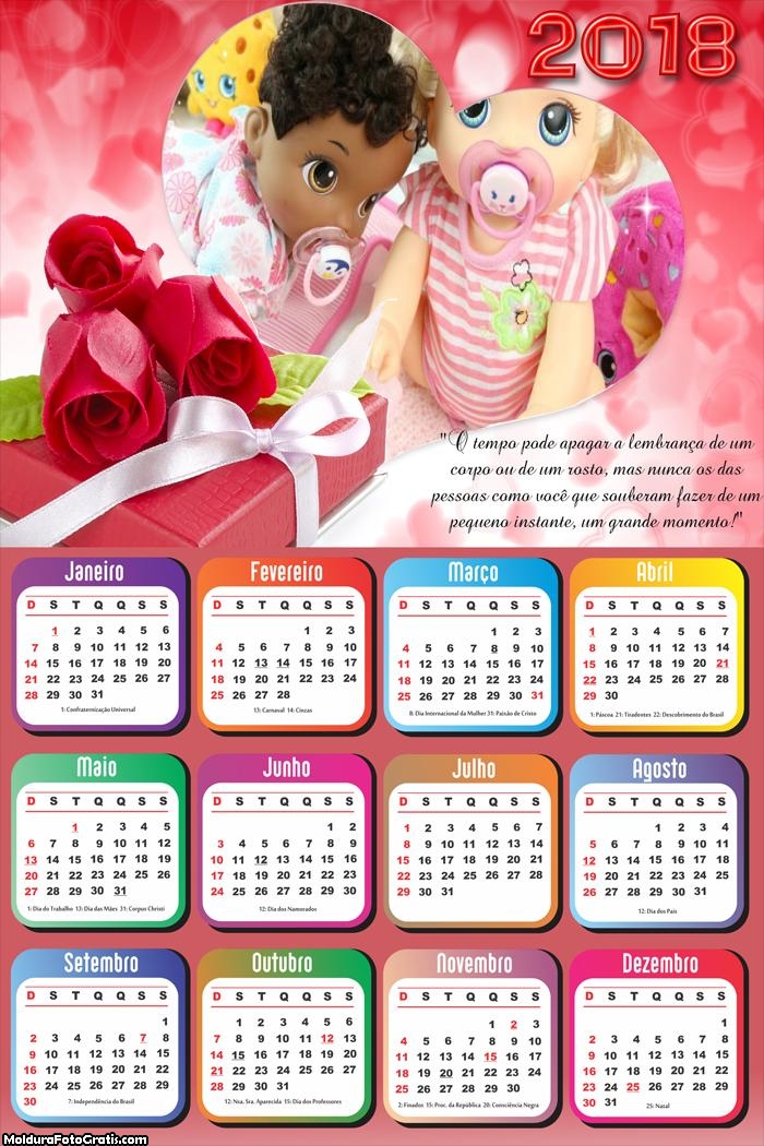 Calendário do Amor 2018