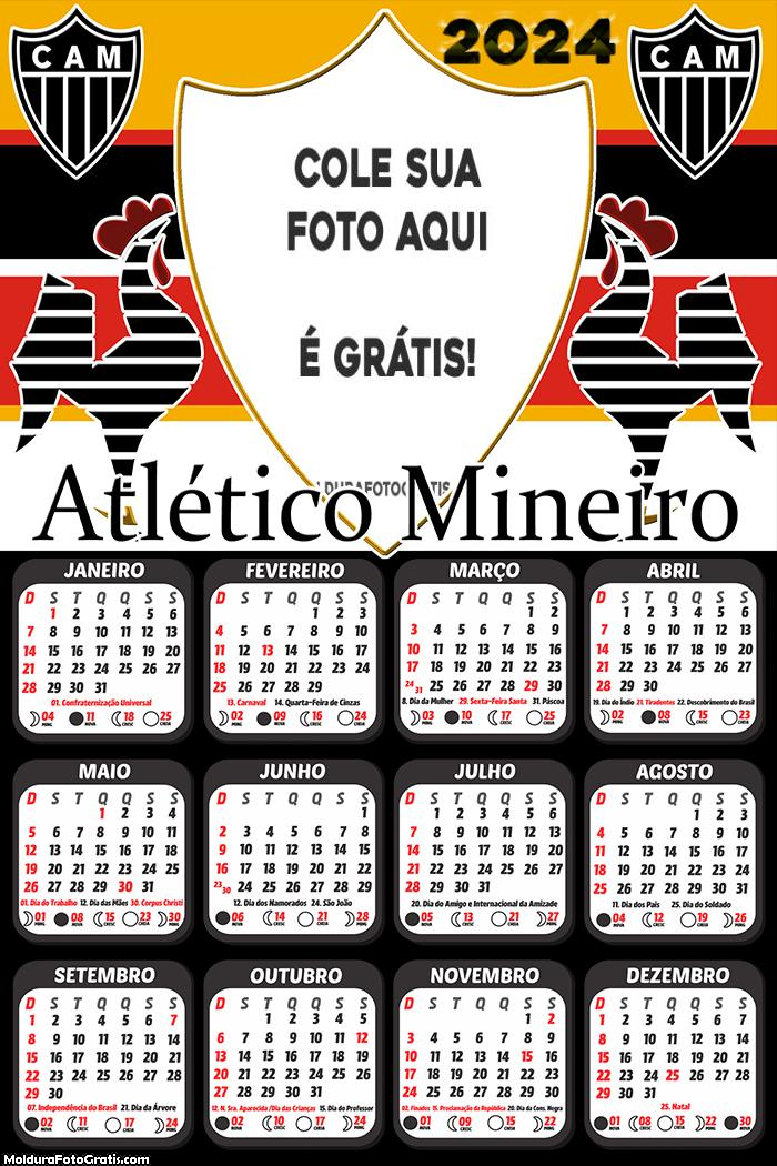 Calendário Time Atlético Mineiro 2024