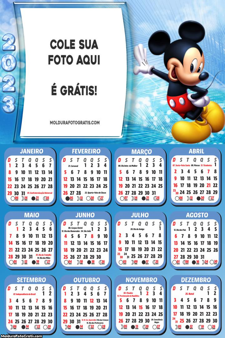 Calendário do Mickey 2023