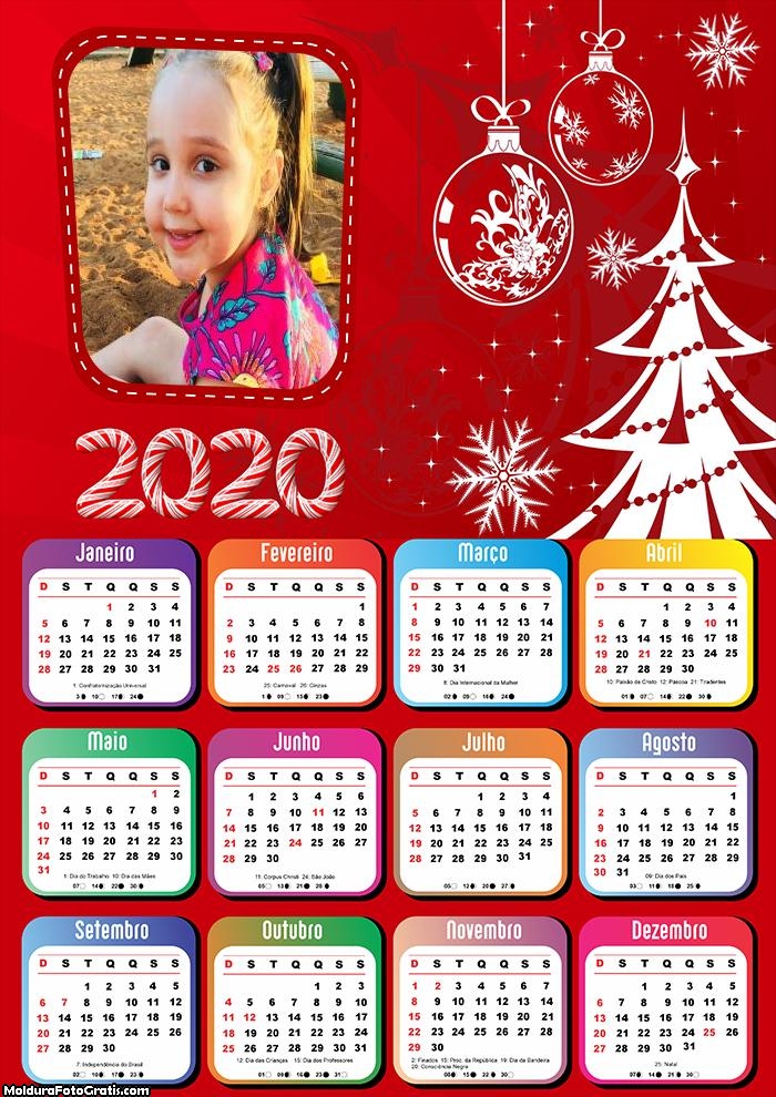 Calendário Natal Desenho 2020
