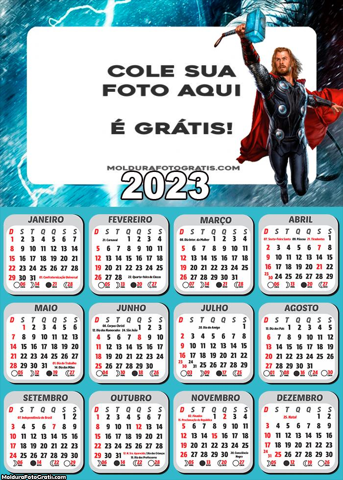 Calendário Thor 2023