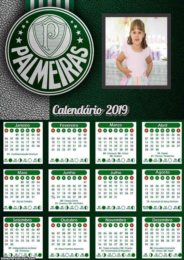 Calendário do Palmeiras 2019