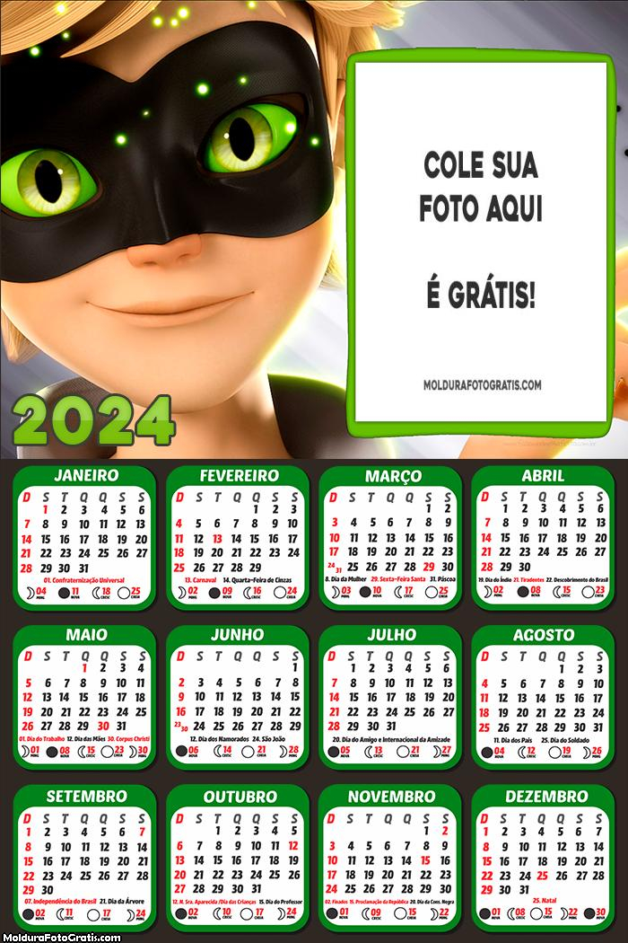 Calendário CatNoir 2024