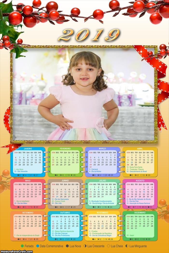 Calendário Frutas Natalinas 2019