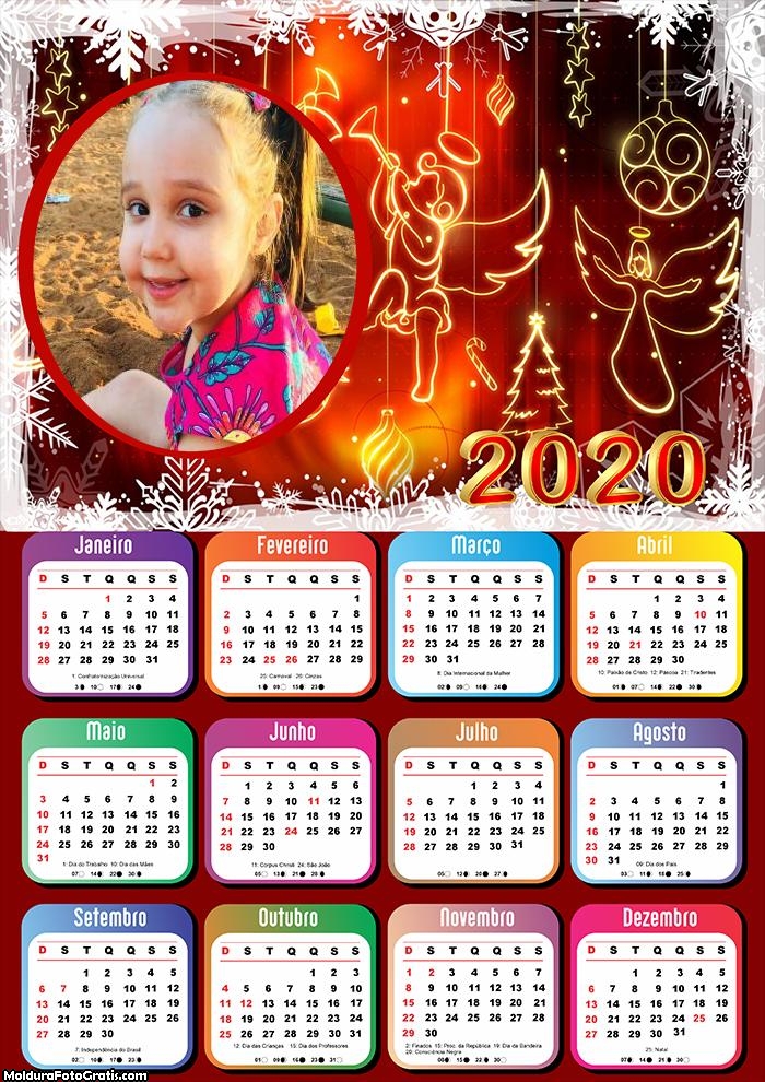 Calendário Moldura Natal 2020