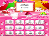 Calendário Hello Kitty Infantil 2024