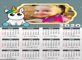 Calendário Unicórnio Baby 2020