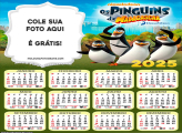 Calendário Pinguins de Madagascar 2025 Montagem Grátis