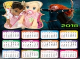 Calendário Merida Filme Valente 2018