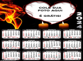 Calendário Coração Velas 2024