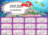 Calendário Pequena Sereia 2026
