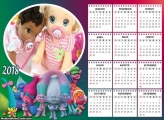 Calendário Trolls 2018