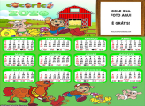 Calendário Cocoricó Fazendinha 2026