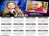 Calendário Marília Mendonça 2020