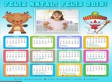 Calendário Rena e Boneco de Neve 2019