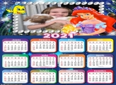 Calendário Princesinha Ariel 2021