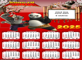 Calendário Kung Fu Panda 2025 Foto Montagem