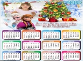 Calendário Mensagem de Natal Frozen 2019