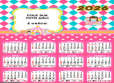 Calendário Menina do Circo 2026