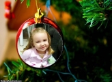Foto Moldura Bola da Árvore de Natal
