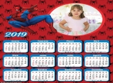 Calendário Homem Aranha Infantil 2019