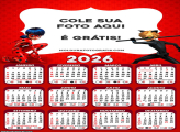 Calendário Ladybug Miraculous 2026