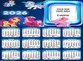 Calendário my Little Pony Personagens 2026