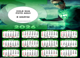 Calendário Lanterna Verde Super Herói 2026
