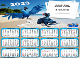 Calendário Araras Azuis Rio 2023