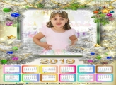 Calendário Enfeite Natal Brilhante 2019
