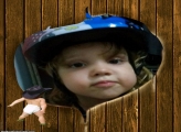 Foto Moldura Bebê Cowboy Rodeio