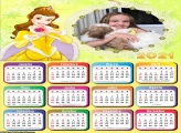 Calendário Flor Vermelha Princesa Bela 2021