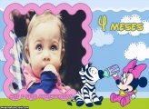 Minnie Baby 4 Meses Moldura