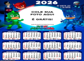 Calendário Desenho PJ Masks 2026