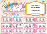 Calendário Unicórnio Colorido 2026